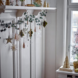 Bloomingville Ikata Weihnachtsanhänger Klar 6er Set Perlen Christbaumschmuck