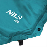 NILS CAMP selbstaufblasende Campingmatte 188 cm meerblau mit Kissen Isomatte Outdoor