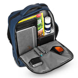 NILS Laptop Rucksack 15L Blau - mit USB- und USB-C-Anschlüssen Arbeit Schule Uni Reisen