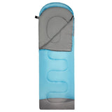 NILS CAMP Schlafsack Größe M Hellblau-Grau - Mumienschlafsack für Outdoor, Trekking & Camping