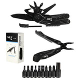 NILS CAMP Multitool 12 Funktionen mit Bits für Camping Outdoor Alltag