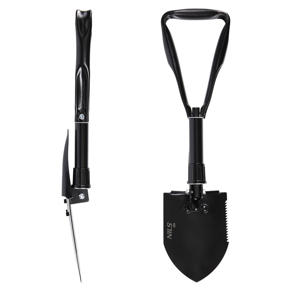 NILS CAMP Klappspaten Multitool mit Säge Pickel für Camping Outdoor