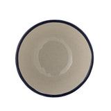 Bloomingville Eimy Schale 4er Set D11 cm blau - Steingut Schalen mit Blumenmotiv für Küche & Tischdeko
