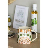Bloomingville Shama Tasse in Grün/Braun, Steingut D14,5xH11 cm
