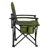 NILS CAMP Campingstuhl Grün - gepolsterter Klappstuhl mit Tasche für Camping, Garten & Angeln