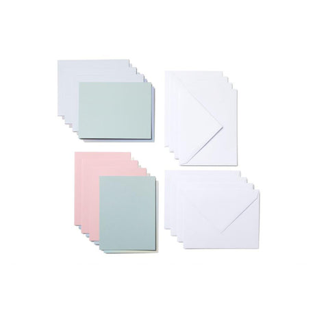 Cricut Joy Cutaway Cards Pastel Sampler selbstklebende Karten Silber Matt holografisch Bastelpapier