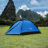 NILS CAMP Nightfall Zelt für 2 Personen in Blau - leichtes Campingzelt für Trekking, Berge & Outdoor