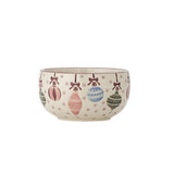 Bloomingville Ornamentia Schale Bunt Steingut 4er Set Weihnachtsschalen 535 ml