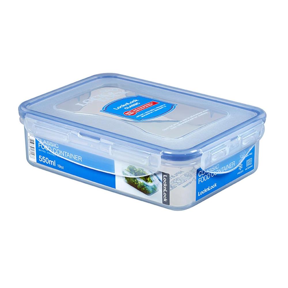 LocknLock PP Classic Frischhaltedose 550 ml, 4-fach-Verschluss, BPA-frei