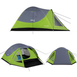 NILS CAMP Discovery Zelt für 4 Personen in Grün-Grau - Campingzelt mit Vorraum für Outdoor & Familie