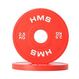 Hantelscheibe 2,5 kg Gummiert 50 mm, 2 Stück | HMS CBRS25