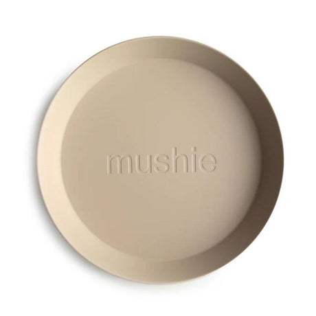 Mushie Kinderteller 2er Set, Vanilla, rund, BPA-frei
