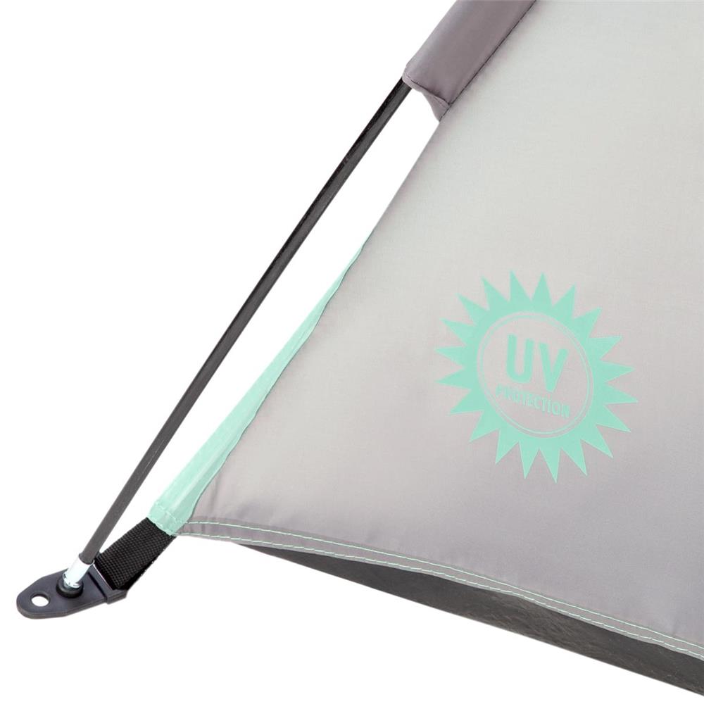 NILS Strandzelt in mint Pop-Up für Strand Camping und Outdoor UV Schutz kompakt