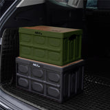 NILS CAMP faltbare Campingbox mit Tischfunktion 9L in Grün - ultrakompakte Reisebox