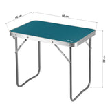 NILS CAMP Campingtisch blau kompakt faltbar für Camping Picknick Garten Outdoor