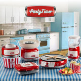 Ariete Party Time 3in1 Snack Maker, Rot, Donuts, Sandwiches, Cookies, Retro-Design, 50er Jahre-Stil
