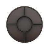 Umbra Bellwood Drehbarer Organizer, Lazy Susan Drehteller in Schwarz/Walnuss