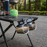 NILS CAMP Campingtisch klappbar schwarz kompakt für Camping Outdoor Garten