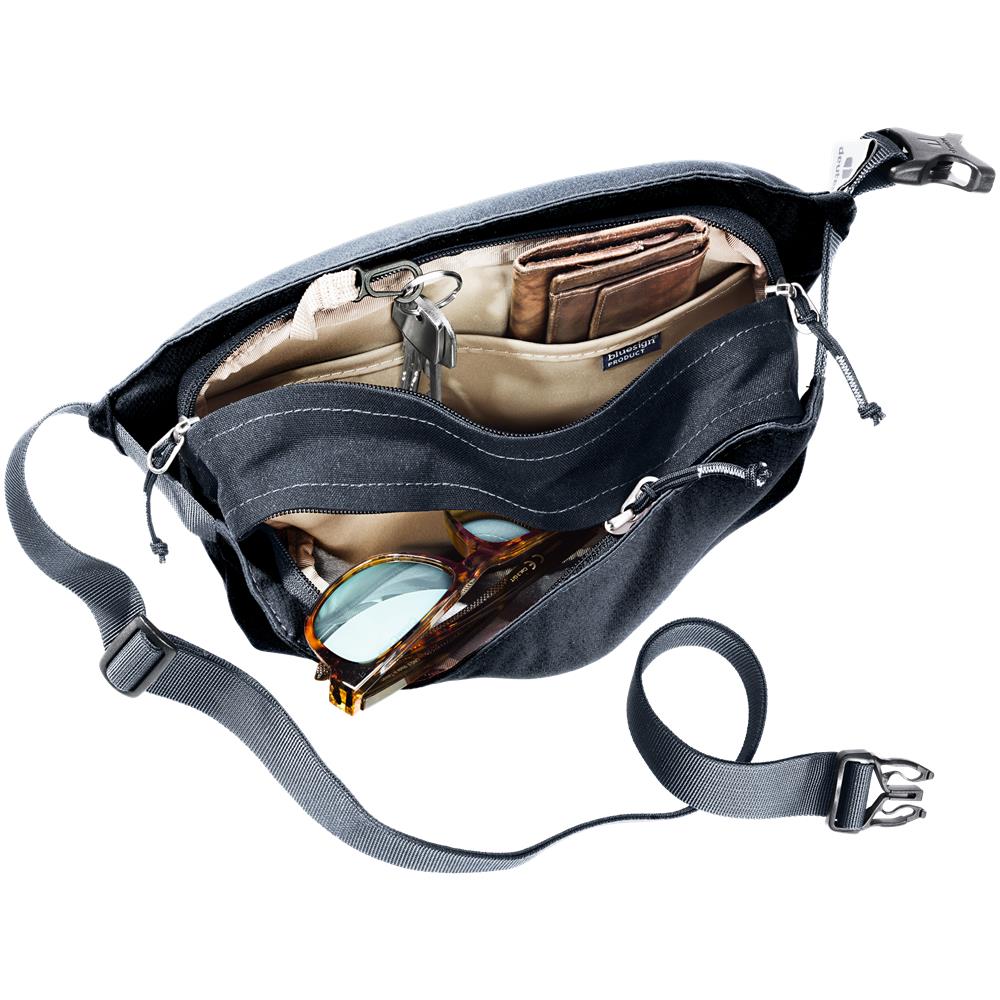 deuter Passway 2, Umhängetasche, black (schwarz), 2L, Schultertasche