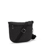 Kipling ARTO S, kleine Umhängetasche, Signature Emb (schwarz), Crossbody Tasche leicht
