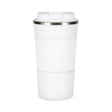 NILS Thermobecher 510 ml Edelstahl weiß rutschfest Coffee-to-go-Becher für Camping Reisen Alltag