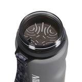 NILS CAMP Trinkflasche Tritan 600 ml schwarz für Camping Outdoor Sport Reisen