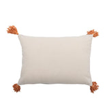 Bloomingville Lanzo Kissen Bunt – Dekokissen 50x35 cm mit Print & Quasten