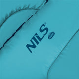 NILS CAMP Schlafsack Größe L Blau-Hellblau - Mumienschlafsack für Outdoor, Trekking & Camping