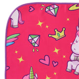 NILS Mikrofaser Kinderhandtuch 160x80 cm Unicorn - leichtes Handtuch für Camping, Strand & Schule
