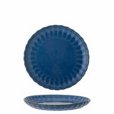 Bloomingville Latina Teller, Dunkelblau, 20 cm, Steingut, dänisches Design