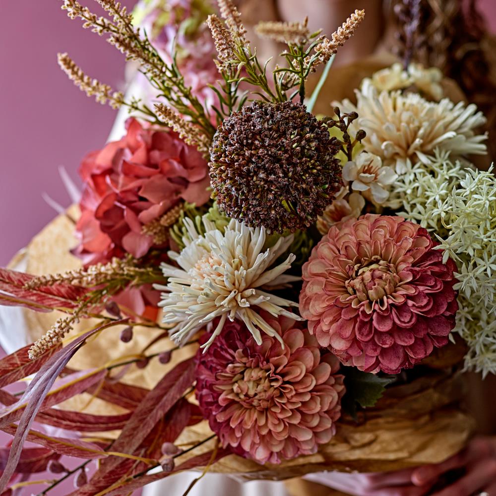 Bloomingville Chrysantemum Kunstblume Stiel Rose 54cm