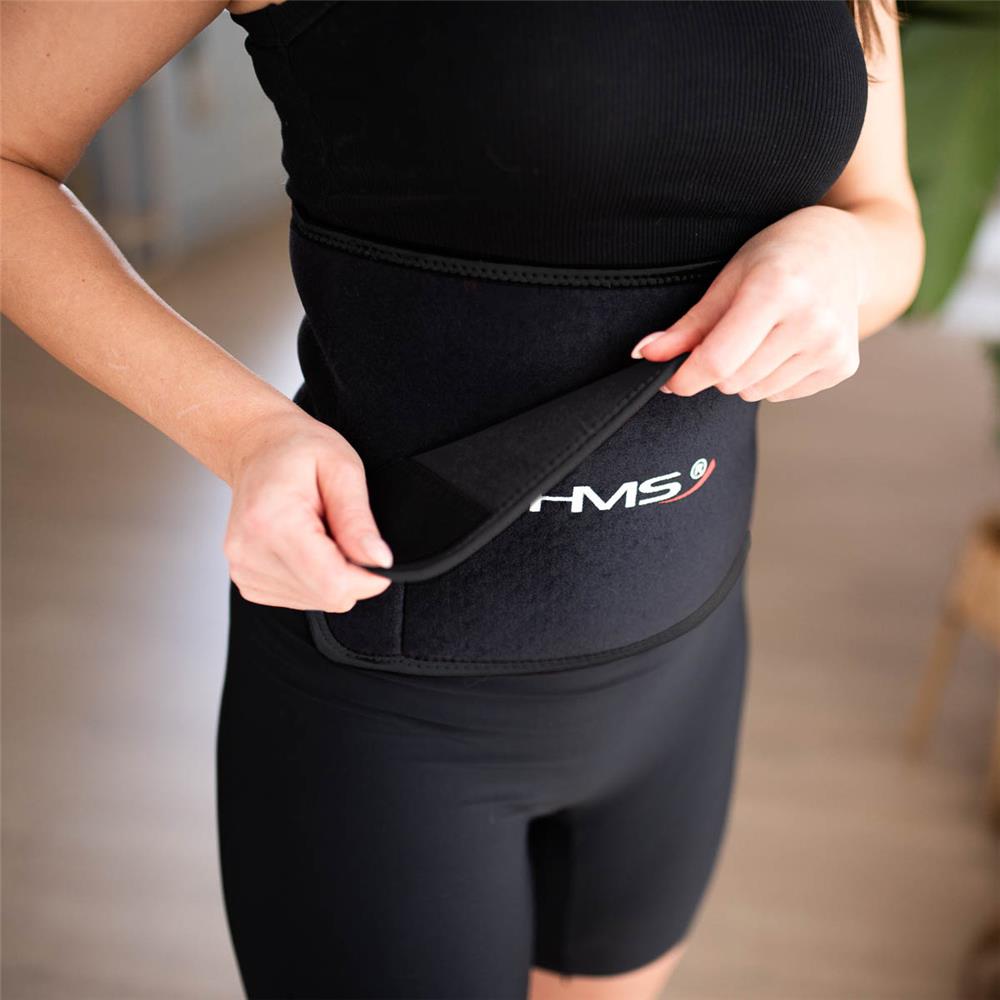 Bauchgürtel Neopren Schwarz Fitnessgürtel | HMS BR163