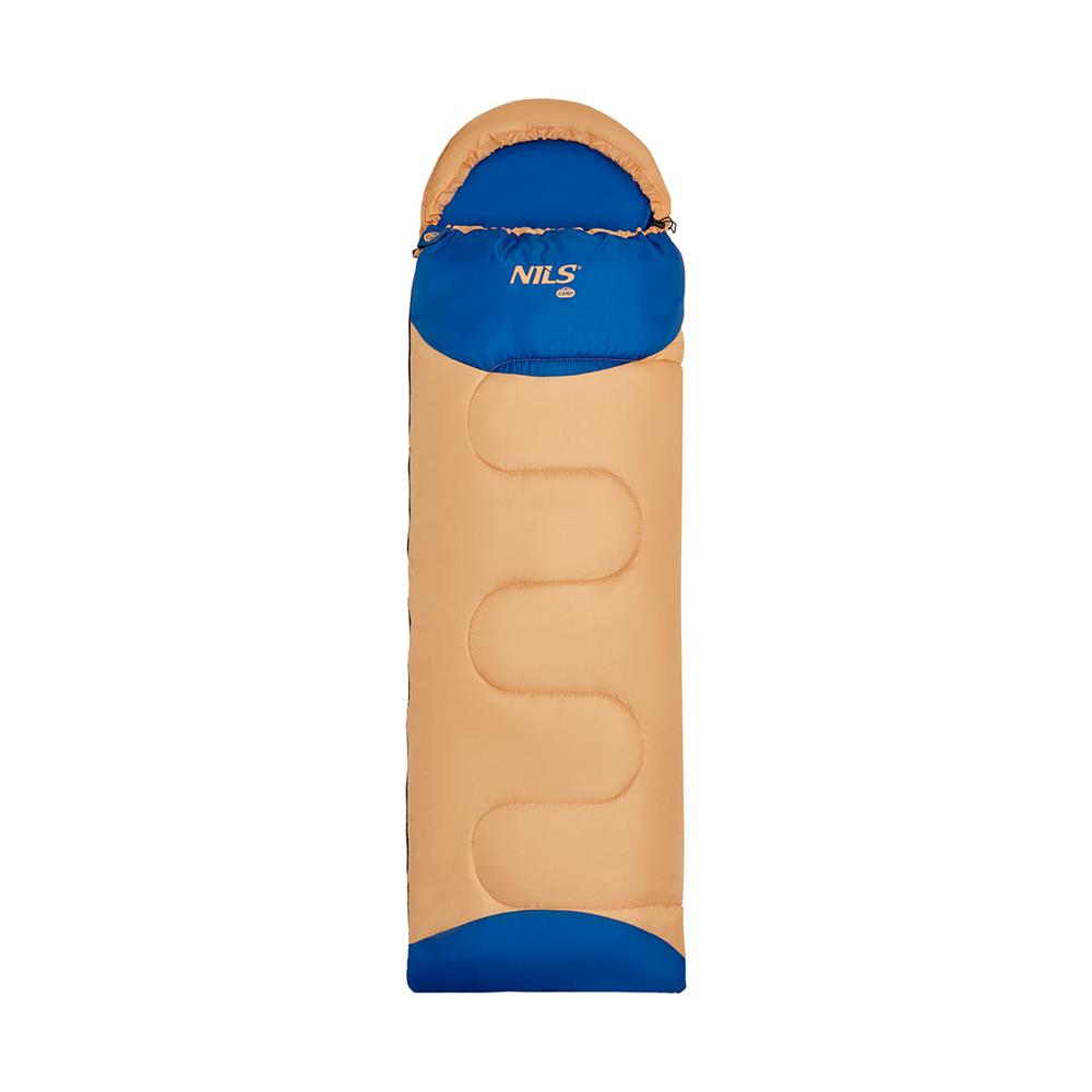 NILS CAMP Junior Kinderschlafsack Orange - warmer Schlafsack für Kids, Camping, Reisen & Outdoor
