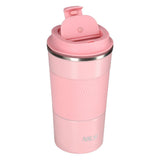 NILS Thermobecher 510 ml Edelstahl rosa rutschfest Coffee-to-go-Becher für Camping Reisen Alltag