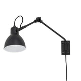 Bloomingville Jili Wandleuchte, Schwarz, Metall, dänisches Design