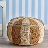 Bloomingville MINI Charoline Pouf braun - Kinder Sitzpouf Baumwolle Hocker weich für Kinderzimmer