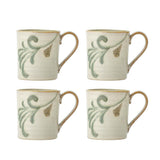 Bloomingville Bethany Tasse 4er Set 225 ml D9 cm bunt - Steingut Tassen für Küche & Tischdeko