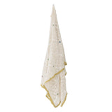 Bloomingville Rovigo Decke Natur 150x125 cm aus Baumwolle – gehäkelte Wohndecke Kuscheldecke