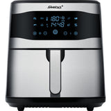 Steba Heißluftfritteuse HF 8000 FAMILY 8 Liter Edelstahl mit 8 Programmen 1800 Watt