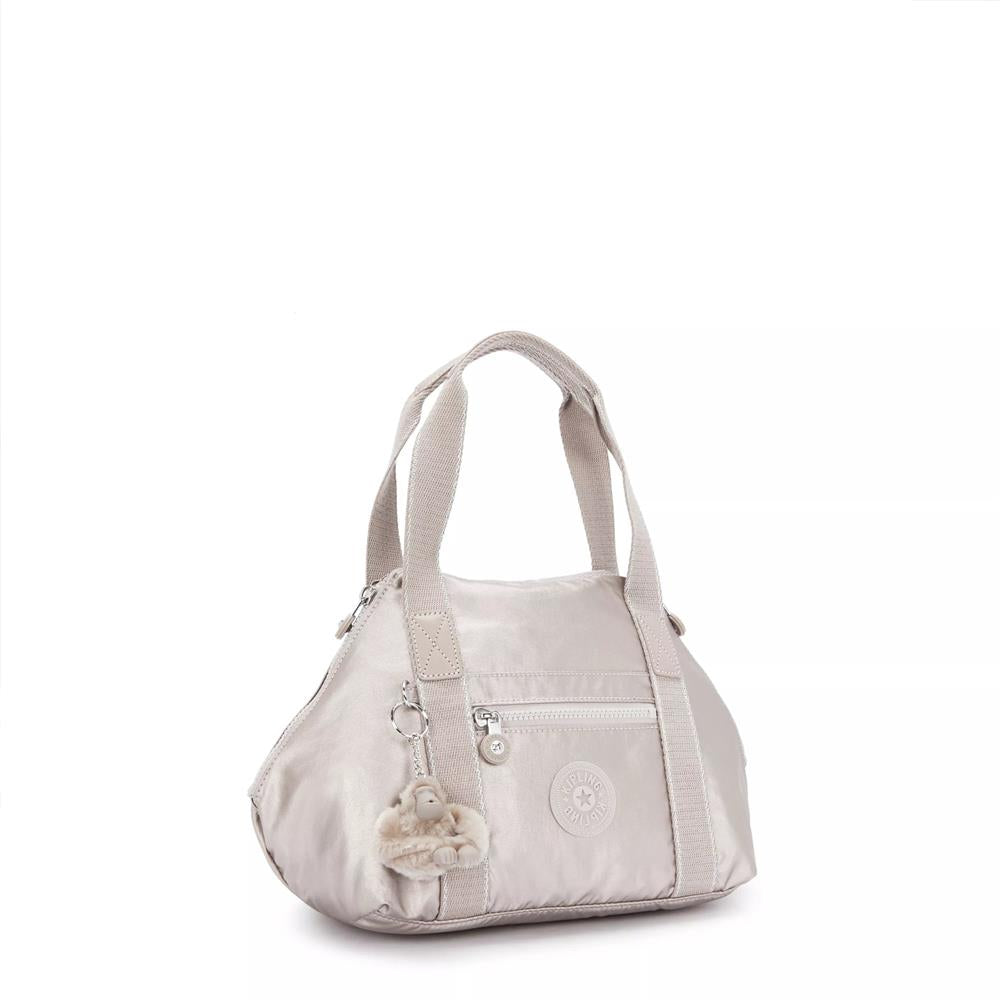 Kipling ART MINI, Mini Tote Bag, Metallic Glow (beige), Handtasche mit Schultergurt
