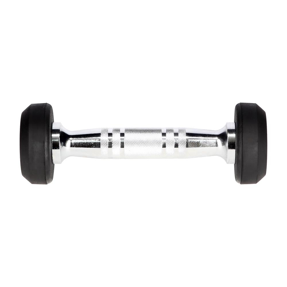 Kurzhantel 3 kg gummiert rund Schwarz | HMS HG PRO