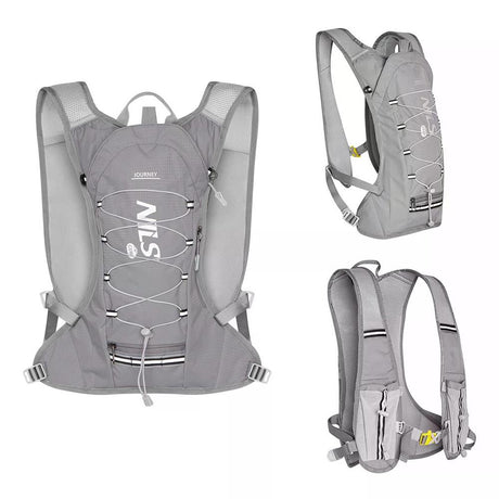 NILS CAMP Tagesrucksack Journey 12L in Grau - leichter Outdoor Rucksack für Wandern & Sport