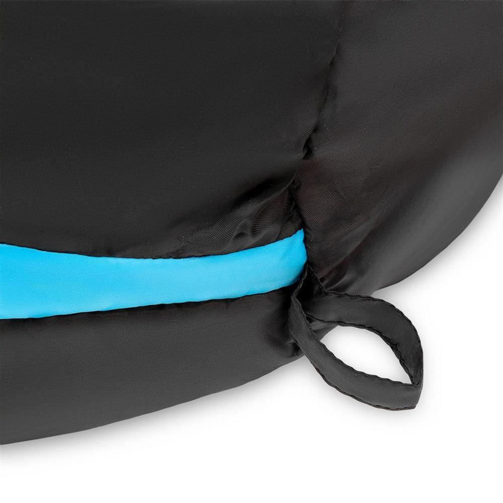 NILS CAMP Schlafsack Schwarz-Blau - Mumienschlafsack für Camping, Trekking & Outdoor