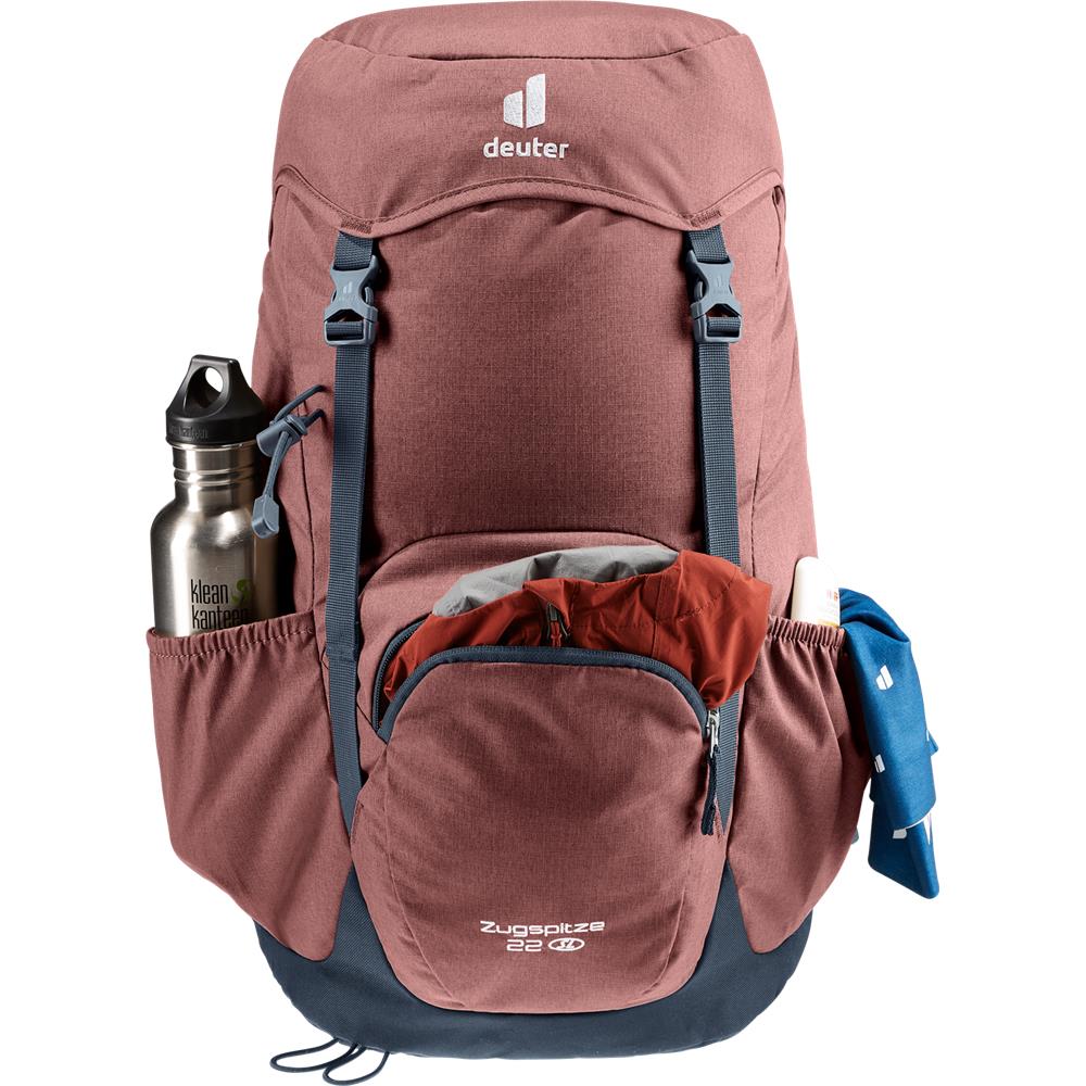 deuter Zugspitze 22 SL, Wanderrucksack, caspia-ink (rot), 22L