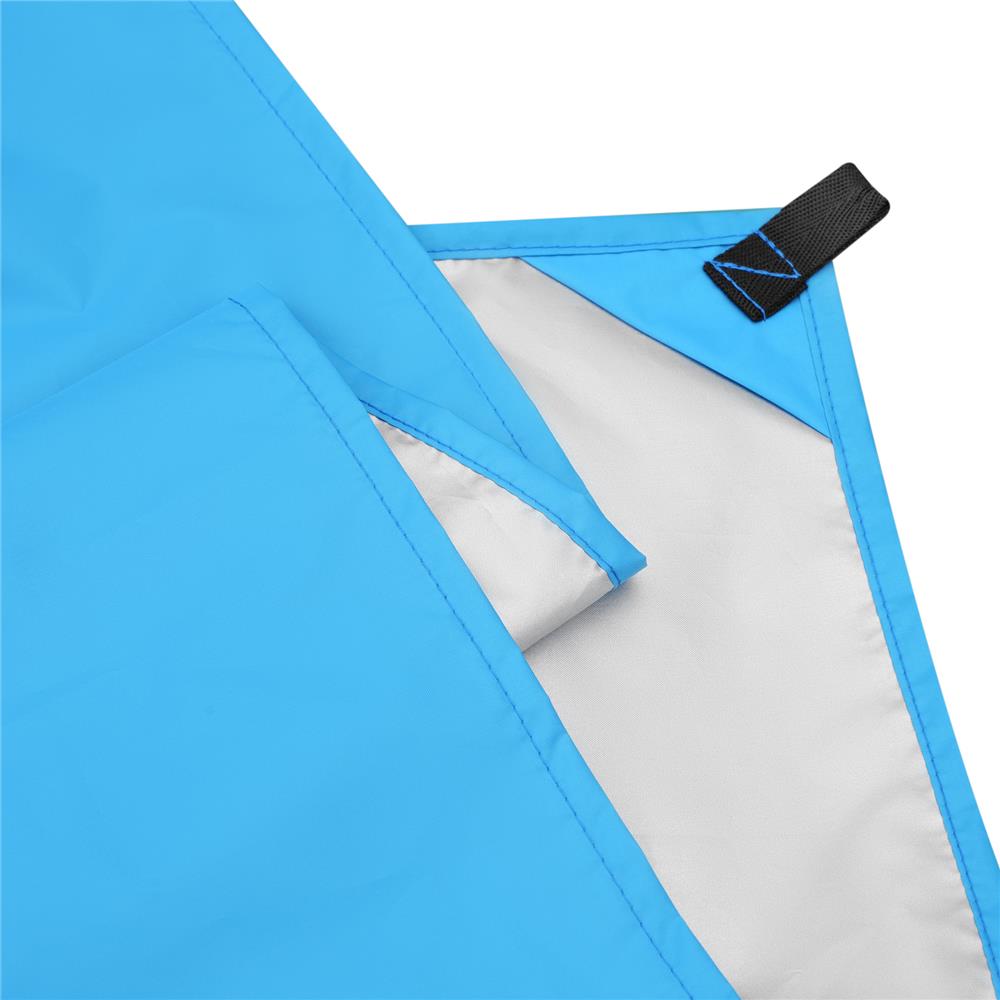 NILS CAMP Tarp 230x140 cm Blau - wasserdichte Camping Plane für Trekking, Outdoor & Schutz