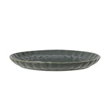 Bloomingville Latina Teller, Dunkelgrün, 20 cm, Steingut, dänisches Design