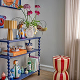 Bloomingville Maien Vase 7er Set bunt - Steingut Mini Vasen handbemalt für Tischdeko Wohnzimmer