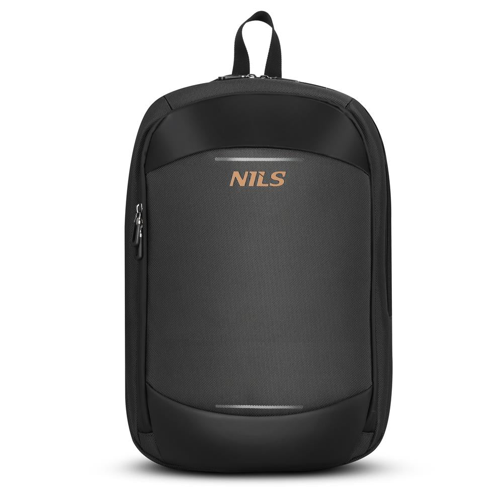 NILS Laptop Rucksack 19L Grau - Handgepäckgröße Business Reisen Arbeit Alltag