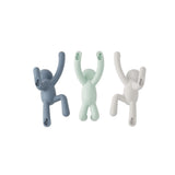 Umbra Buddy Haken 3er Set, Dekorative Wandhaken, Garderobenhaken in Pastell