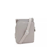 Kipling NEW ELDORADO, kleine Umhängetasche, Grey Gris (grau), kompakte Crossbody Tasche